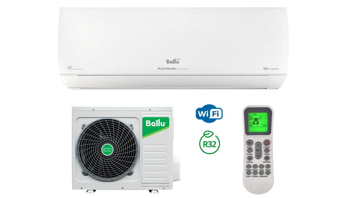 Сплит-система BALLU Platinum Evolution Inverter BSUI-09HN8_22/23Y (комплект)