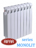 Радиатор биметаллический RIFAR МONOLIT (боковое подключение) 500/14 секции