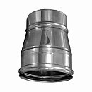 Переходник D 115/135 для дымохода из нержавеющей стали Прок