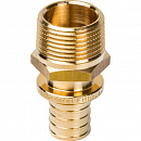 Переходник с наружной резьбой 25xR 3/4" для труб из сшитого полиэтилена аксиальный STOUT по цене 461 руб.